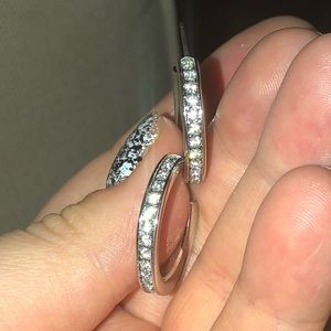 Swarovski crystal hoops